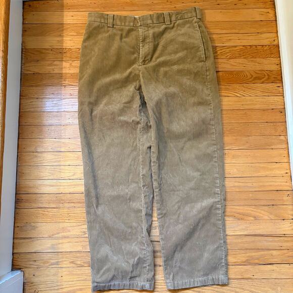 Vintage 1990s Wide Wale Tan Corduroy Pants - Picture 2 of 7